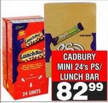 CADBURY MINI 24's PS/ LUNCH BAR
