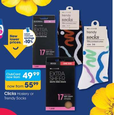 Clicks Hosiery or Trendy Socks