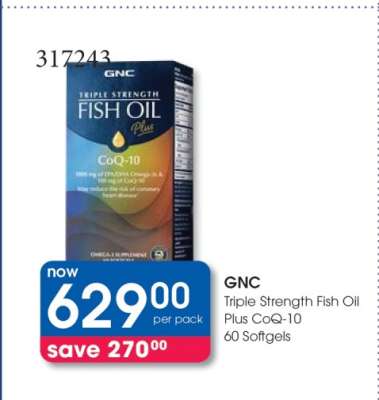 GNC Triple Strength Fish Oil Plus CoQ-10