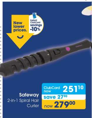 Safeway 2-in-1 Spiral Hair Curler