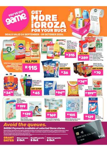 Game catalogue  - 24/09/2026 - 09/10/2026.