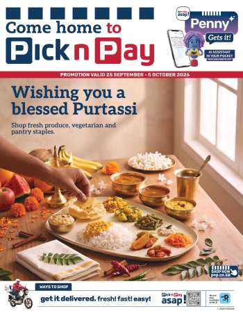 Pick n Pay catalogue  - 25/09/2026 - 05/10/2026.