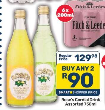 Rose’s Cordial Drink Assorted 750ml
