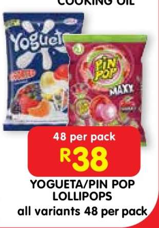 Yogueta/Pin Pop Lollipops