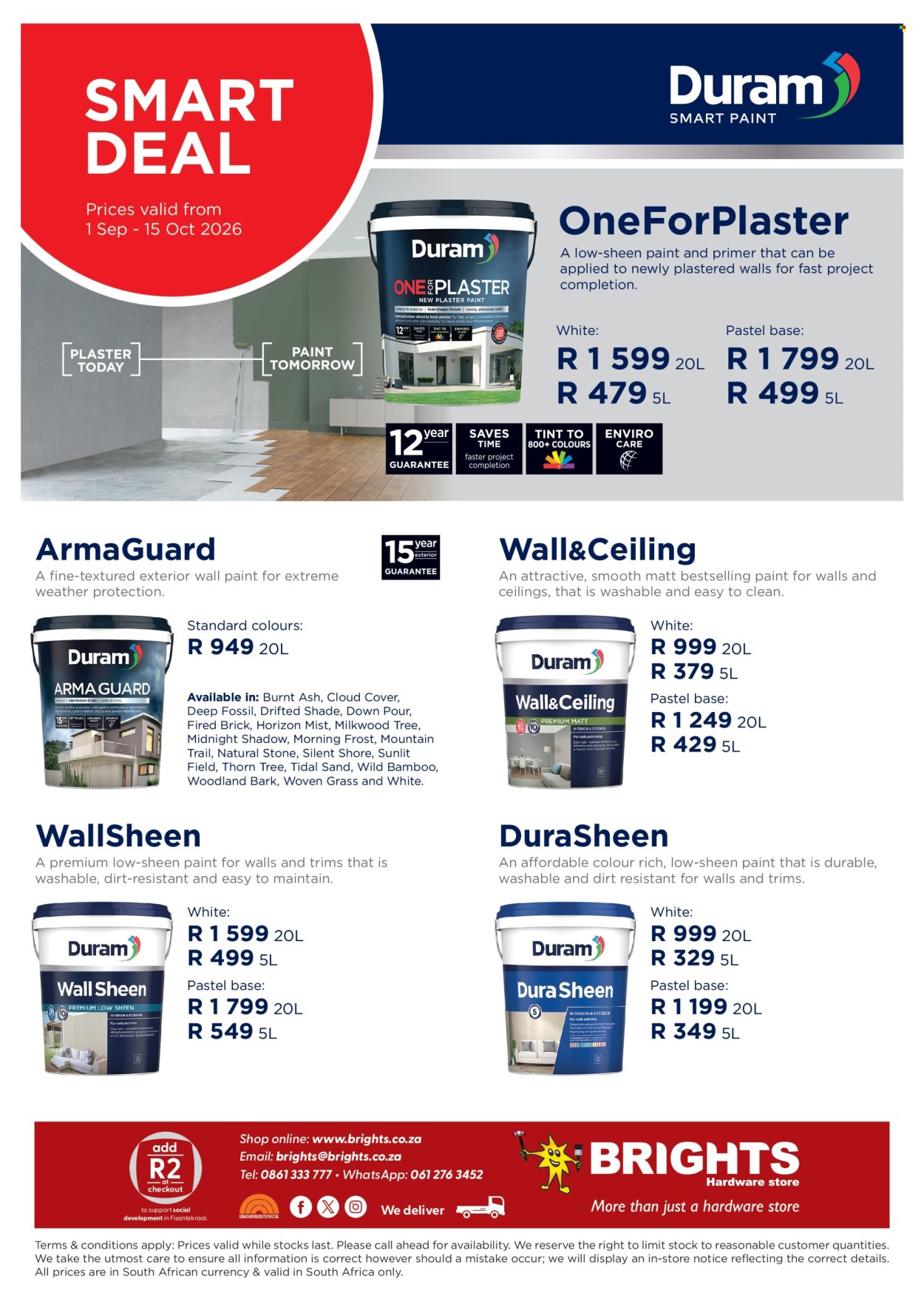 Brights Hardware specials - 01/09/2026 - 15/10/2026. Page 1