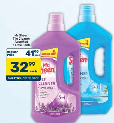 Mr Sheen Tile Cleaner Assorted 1 Litre Each