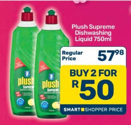 Plush Supreme Dishwashing Liquid 750ml