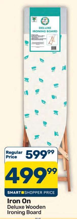 Iron On Deluxe Wooden Ironing Board