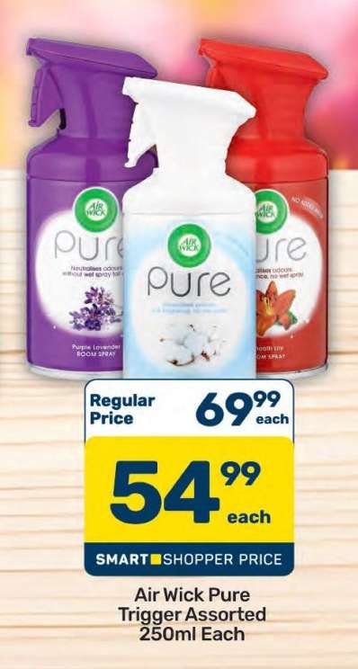 Air Wick Pure Trigger Assorted 250ml Each