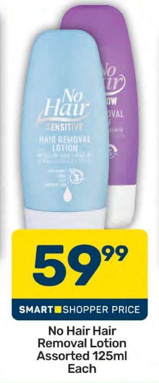No Hair Hair Removal Lotion Assorted 125ml Each