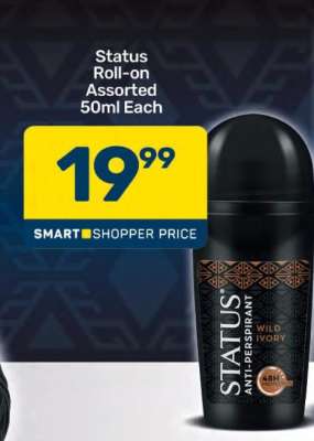 Status Roll On Assorted-50ml Each