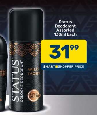 Status Deodorant Assorted 130ml Each