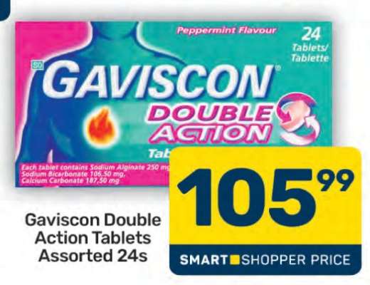 Gaviscon Double Action Tablets Assorted 24s