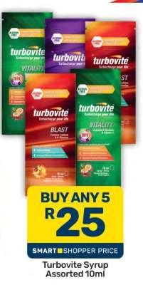 Turbovite Syrup Assorted 10ml