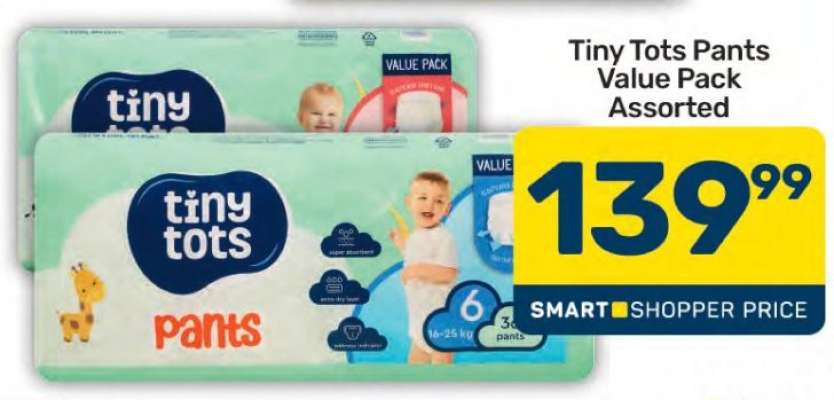 Tiny Tots Pants Value Pack Assorted
