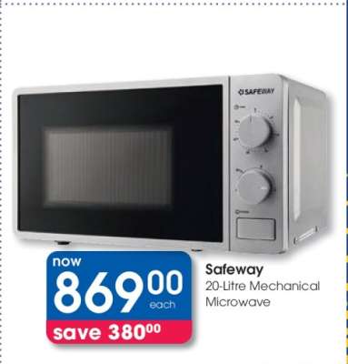 Safeway 20-Litre Mechanical Microwave