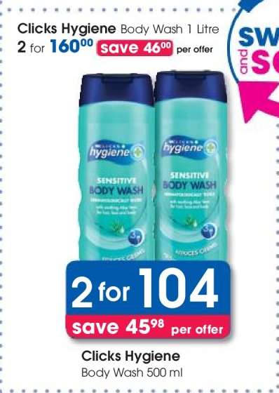 Clicks Hygiene Body Wash 500 ml