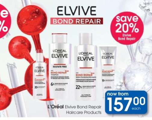 L'Oréal Elvive Bond Repair Haircare Products