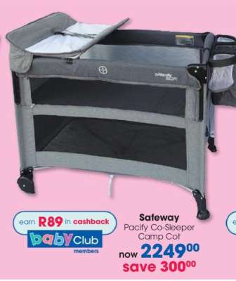 Safeway Pacify Co-Sleeper Camp Cot