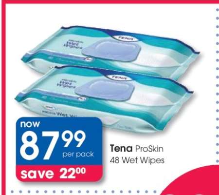 Tena ProSkin 48 Wet Wipes