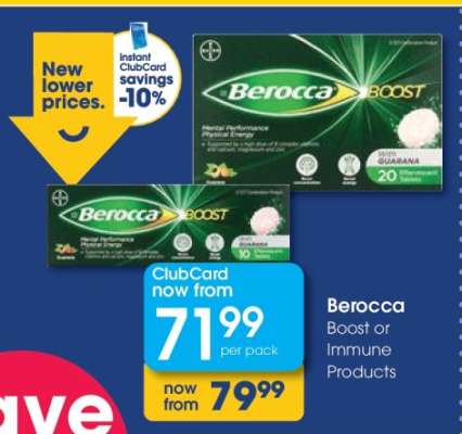 Berocca Boost or Immune Products