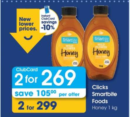 Clicks Smartbite Foods Honey 1 kg