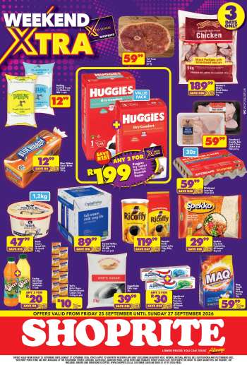 Shoprite catalogue  - 25/09/2026 - 27/09/2026.