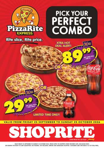 Shoprite catalogue  - 25/09/2026 - 25/10/2026.