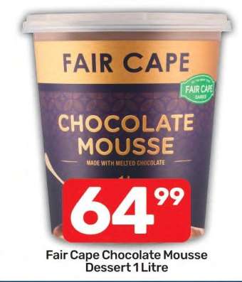 Fair Cape Chocolate Mousse Dessert 1 Litre