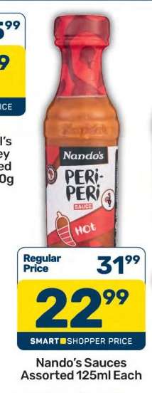 Nando’s Sauces Assorted 125ml Each