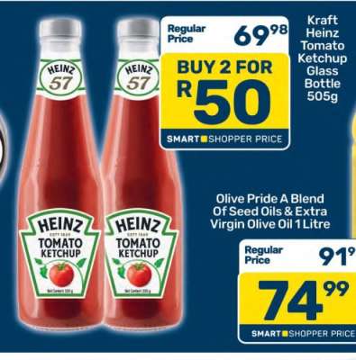 Kraft Heinz Tomato Ketchup Glass Bottle 505g