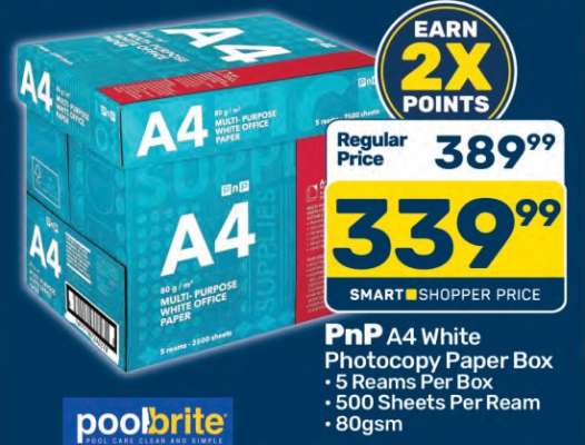 PnP A4 White Photocopy Paper Box
