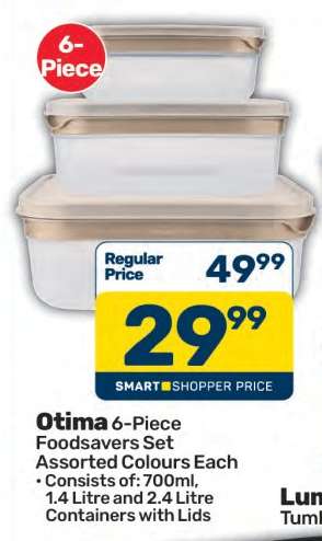 Otima 6-Piece Foodsavers Set
