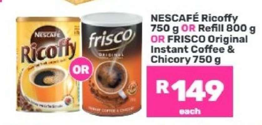 NESCAFÉ Ricoffy / FRISCO Original Instant Coffee
