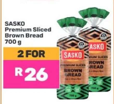 Sasko Premium Sliced Brown Bread 700 g