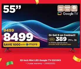 55-Inch Mini LED Google TV-SSC6KS
