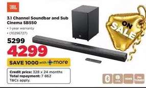 3.1 Channel Soundbar and Sub Cinema SB550