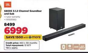 SB595 3.1.2 Channel Soundbar and Sub