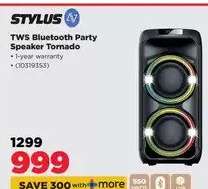 STYLUS TWS Bluetooth Party Speaker Tornado