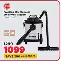 Proclean 20L Stainless Steel W&D Vacuum