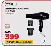 WAHL Professional 2000 Watt Hair Dryer