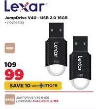Lexar JumpDrive V40 - USB 2.0 16GB