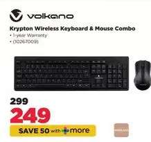 Volkano Krypton Wireless Keyboard & Mouse Combo
