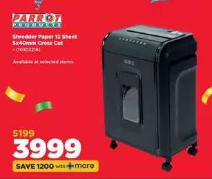 Parrot Products Shredder Paper 12 Sheet