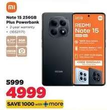 Note 15 256GB Plus Powerbank