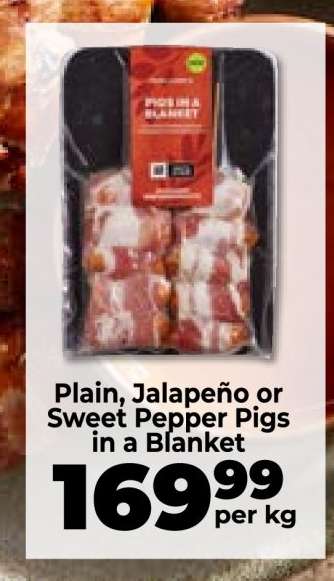 Plain, Jalapeño or Sweet Pepper Pigs in a Blanket