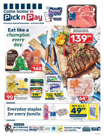 Pick n Pay catalogue  - 28/09/2026 - 04/10/2026.
