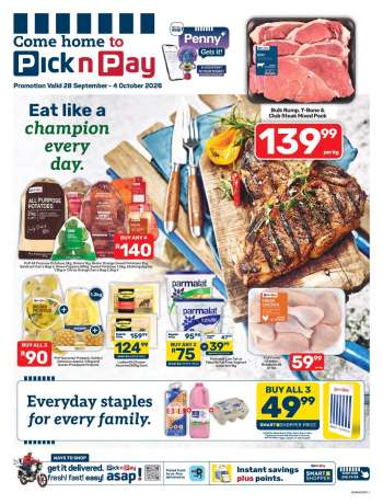 Pick n Pay catalogue  - 28/09/2026 - 04/10/2026.
