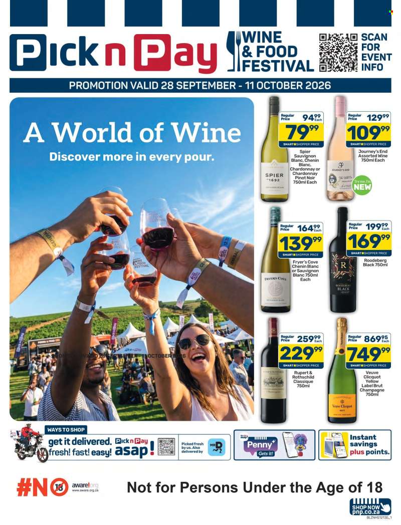 Pick n Pay Liquor catalogue  - 28/09/2026 - 11/10/2026.