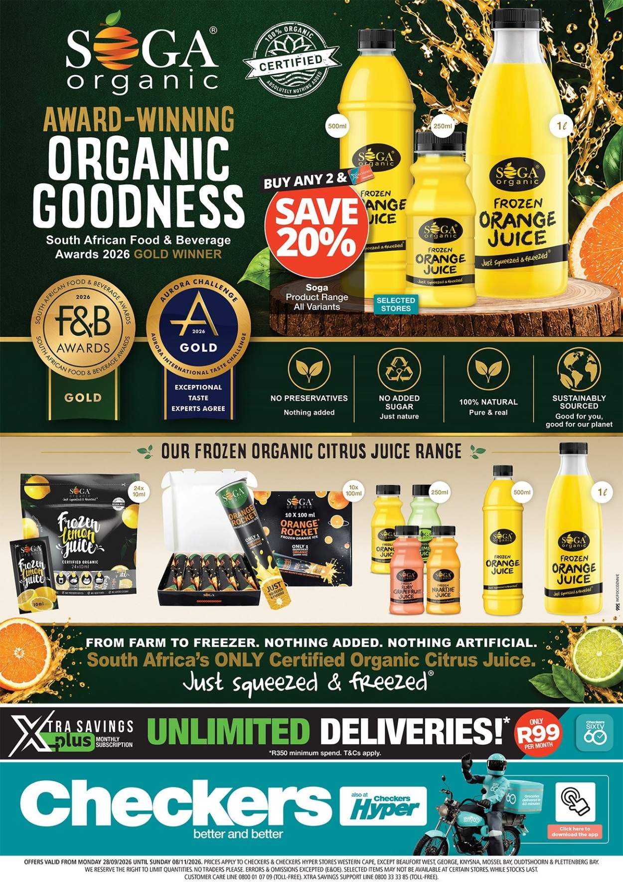 Checkers specials - 28/09/2026 - 08/11/2026. Page 1